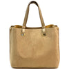 Italian Suede Leather Tote Bag - Aurelia Spacious Elegance - Leather Italiano