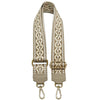Jacquard Shoulder Strap – Tribal - Inspired Design - Leather Italiano
