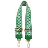 Jacquard Shoulder Strap – Tribal - Inspired Design - Leather Italiano