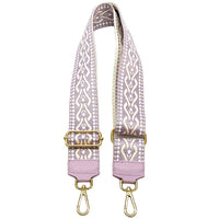 Jacquard Shoulder Strap – Tribal - Inspired Design - Leather Italiano