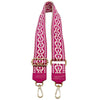 Jacquard Shoulder Strap – Tribal - Inspired Design - Leather Italiano