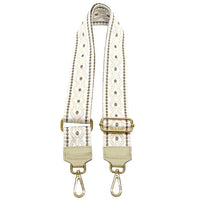 Jacquard Shoulder Strap – Tribal - Inspired Design - Leather Italiano