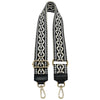 Jacquard Shoulder Strap – Tribal - Inspired Design - Leather Italiano