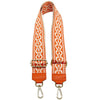 Jacquard Shoulder Strap – Tribal - Inspired Design - Leather Italiano