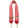 Jacquard Shoulder Strap – Tribal - Inspired Design - Leather Italiano