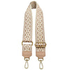 Jacquard Shoulder Strap – Tribal - Inspired Design - Leather Italiano