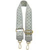 Jacquard Shoulder Strap – Tribal - Inspired Design - Leather Italiano