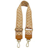Jacquard Shoulder Strap – Tribal - Inspired Design - Leather Italiano