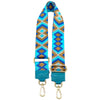 Jacquard Shoulder Strap – Tribal - Inspired Design - Leather Italiano