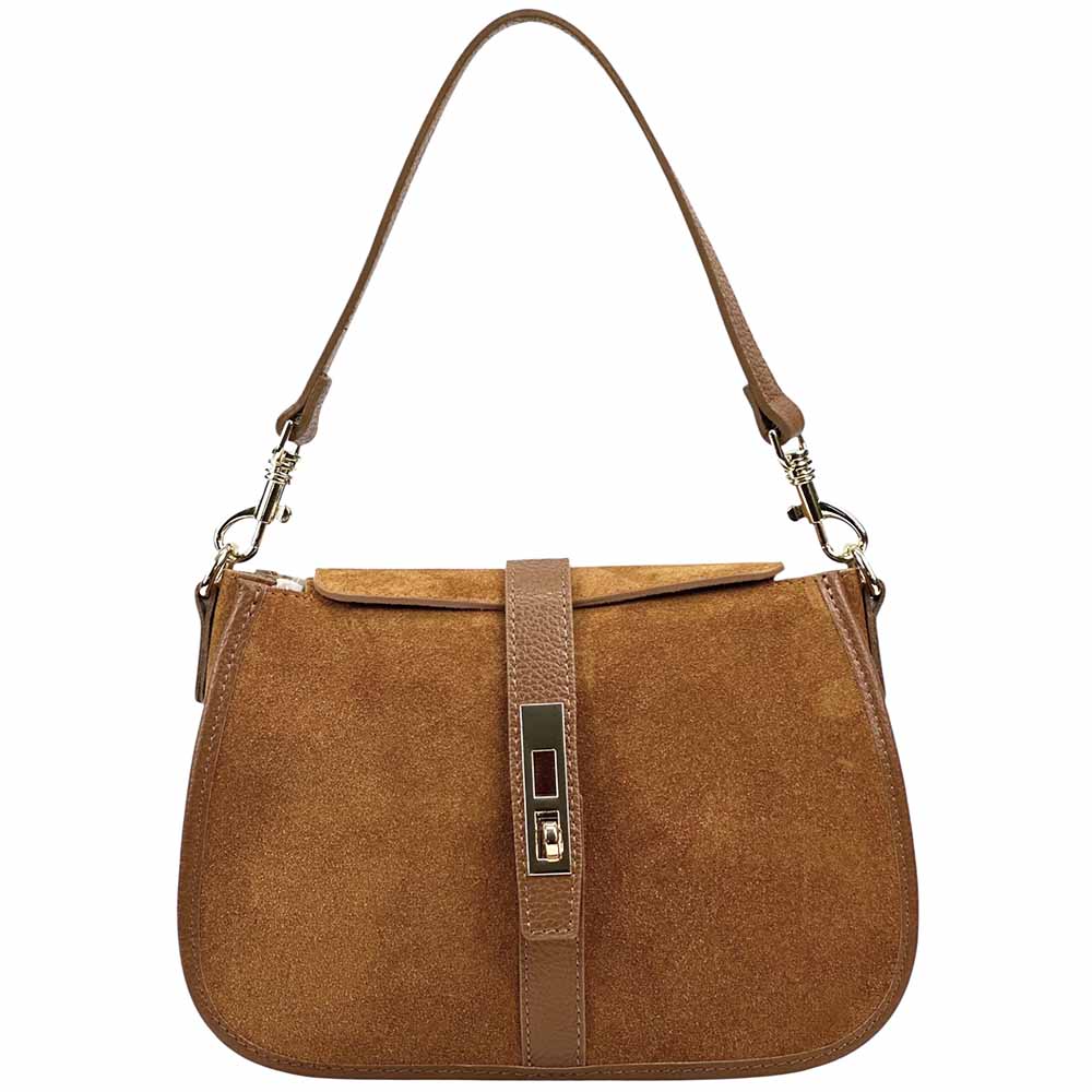 Kira Leather Bag – Italian Calfskin Elegance with Dual - Strap Versatility - Leather Italiano