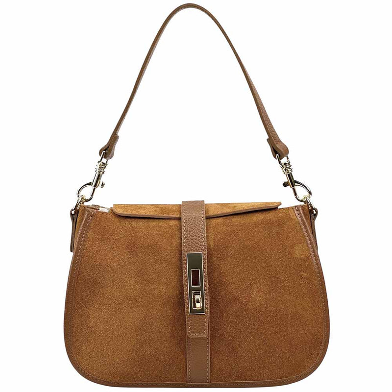 Kira Leather Bag – Italian Calfskin Elegance with Dual - Strap Versatility - Leather Italiano