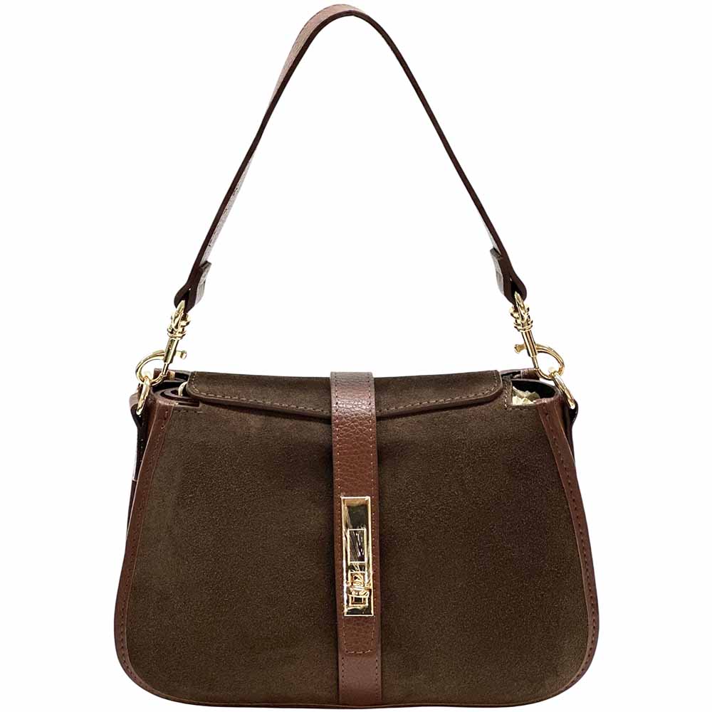 Kira Leather Bag – Italian Calfskin Elegance with Dual - Strap Versatility - Leather Italiano