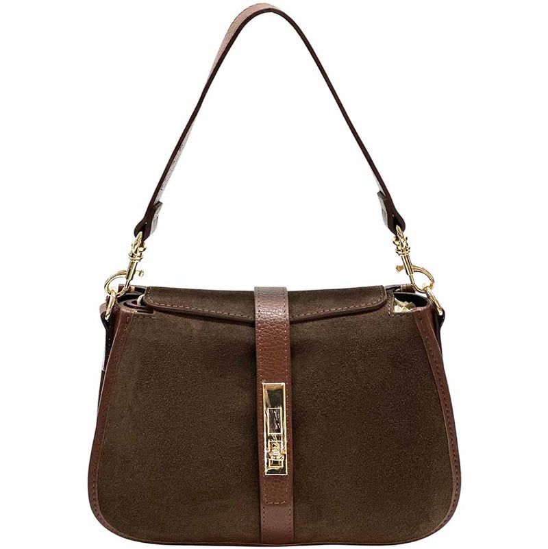 Kira Leather Bag – Italian Calfskin Elegance with Dual - Strap Versatility - Leather Italiano