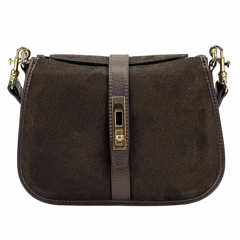 Kira Leather Bag – Italian Calfskin Elegance with Dual - Strap Versatility - Leather Italiano