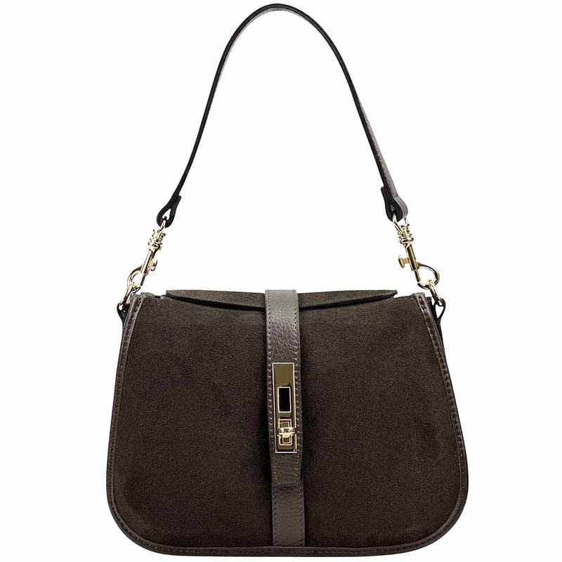 Kira Leather Bag – Italian Calfskin Elegance with Dual - Strap Versatility - Leather Italiano