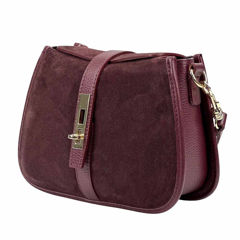 Kira Leather Bag – Italian Calfskin Elegance with Dual - Strap Versatility - Leather Italiano