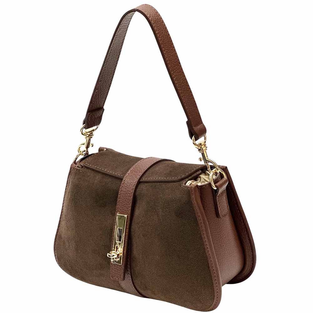 Kira Leather Bag – Italian Calfskin Elegance with Dual - Strap Versatility - Leather Italiano