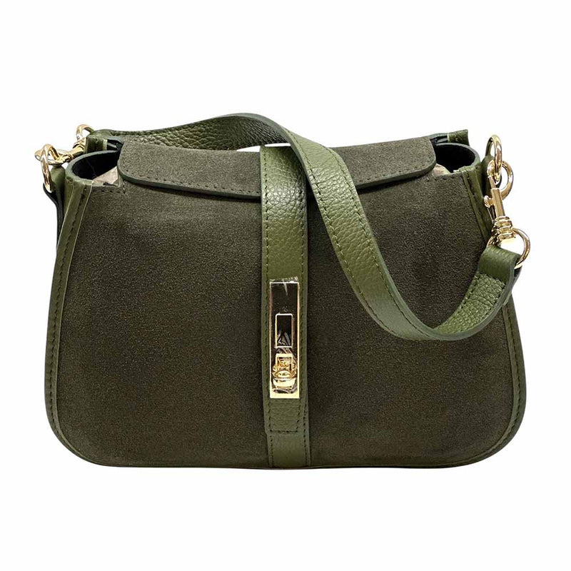 Kira Leather Bag – Italian Calfskin Elegance with Dual - Strap Versatility - Leather Italiano