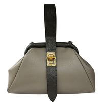 Lavinia Italian Leather Frame Shoulder Bag - Leather Italiano