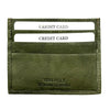 Leather Credit Card Holder w/ Window - Slim Italian - Leather Italiano