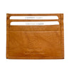 Leather Credit Card Holder w/ Window - Slim Italian - Leather Italiano