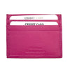 Leather Credit Card Holder w/ Window - Slim Italian - Leather Italiano