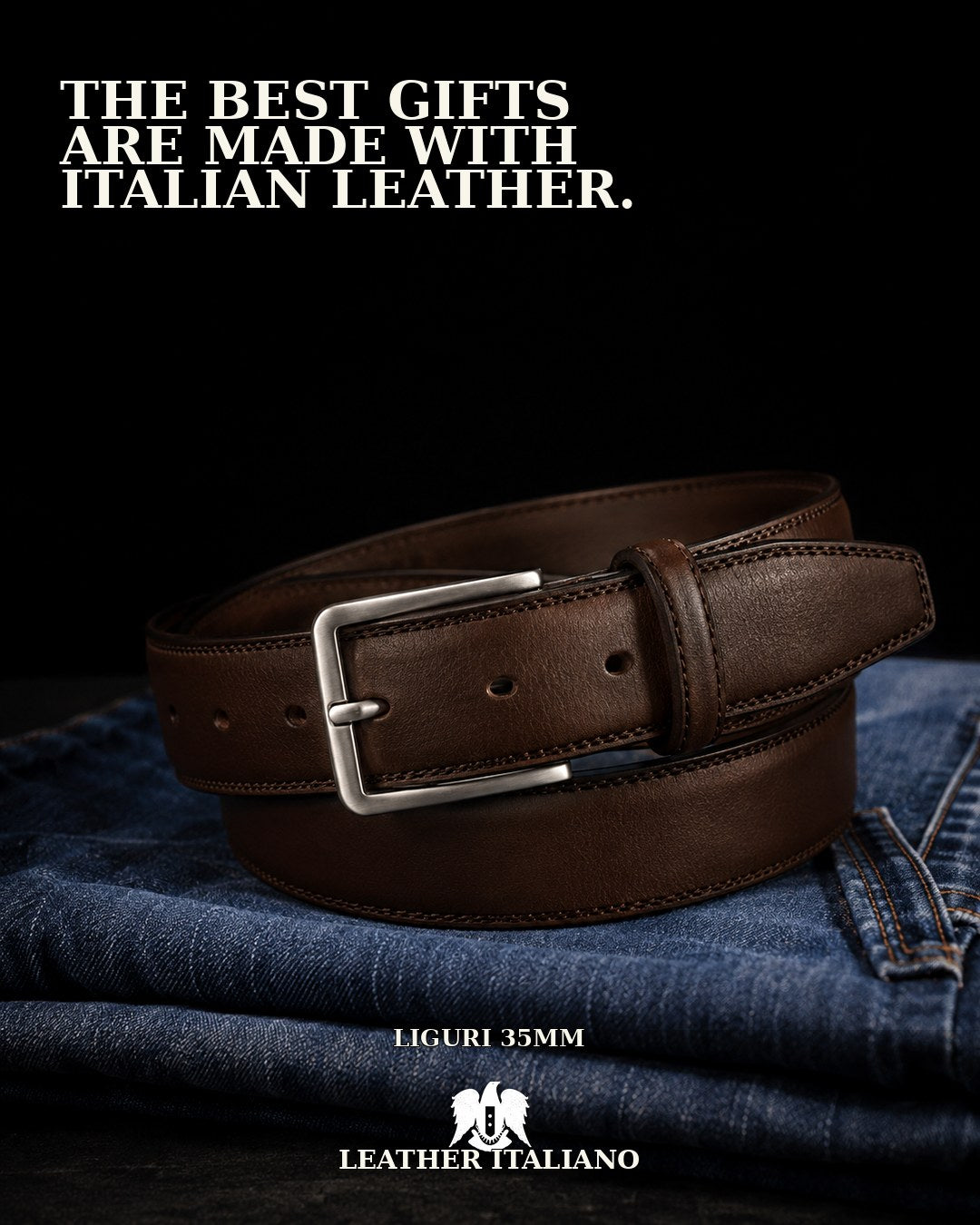 Liguri 35MM Italian Handmade Full-Grain Leather Belt