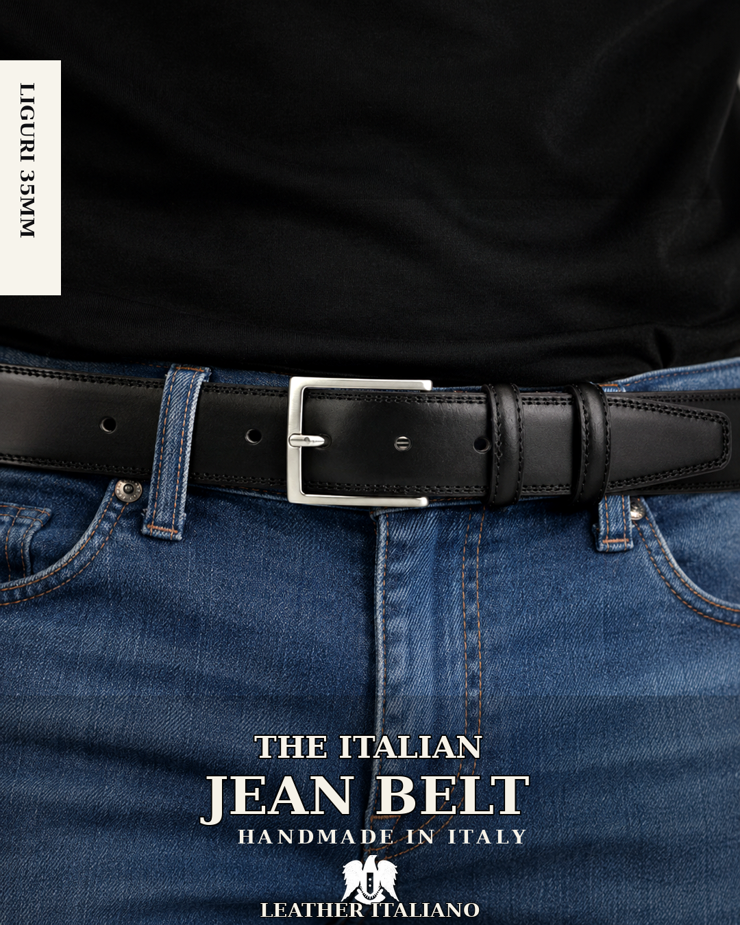 Liguri 35MM Italian Handmade Full-Grain Leather Belt