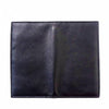 Lecce Black Men's Long Leather Wallet - Back View