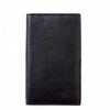 Lecce Black Men's Long Leather Wallet - Front View