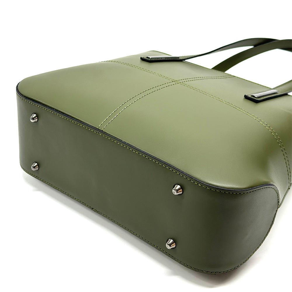 Linea Italian Leather Tote Bag - Leather Italiano