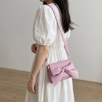 Liorenza Bow Cow Leather Crossbody Bag - Leather Italiano