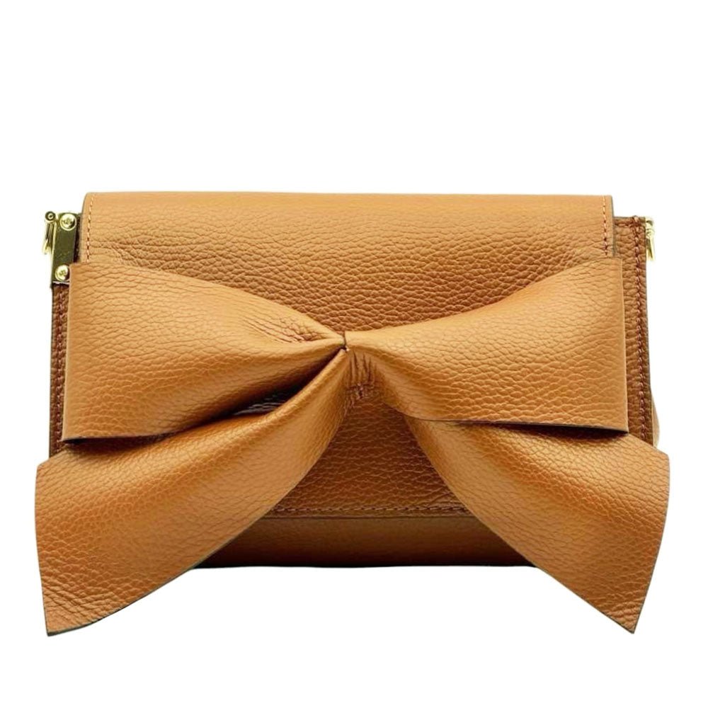 Liorenza Bow Cow Leather Crossbody Bag - Leather Italiano