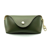 Lisetta Clip-On Italian Leather Glasses Case - Leather Italiano