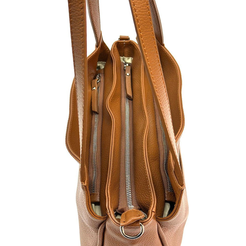 Livia Leather Bag – Minimalist Italian Elegance - Leather Italiano