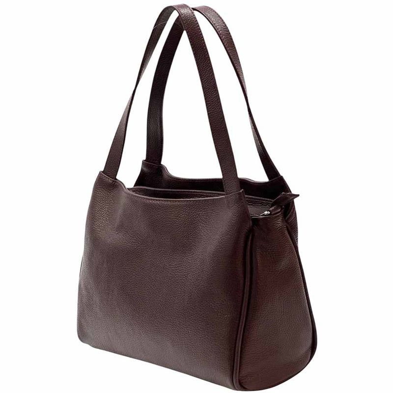 Livia Leather Bag – Minimalist Italian Elegance - Leather Italiano