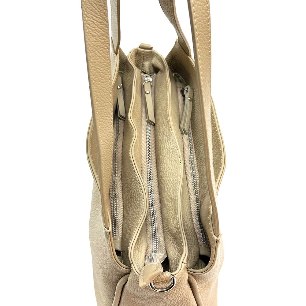 Livia Leather Bag – Minimalist Italian Elegance - Leather Italiano