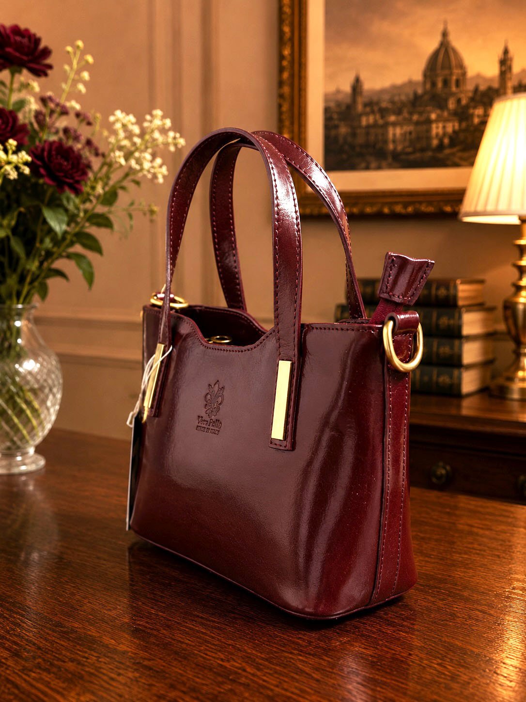 Liviana Hand-Dyed Italian Leather Bag - Leather Italiano