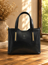Liviana Large Italian Leather Structured Tote Bag - Leather Italiano