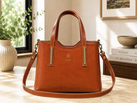 Liviana Large Italian Leather Structured Tote Bag - Leather Italiano