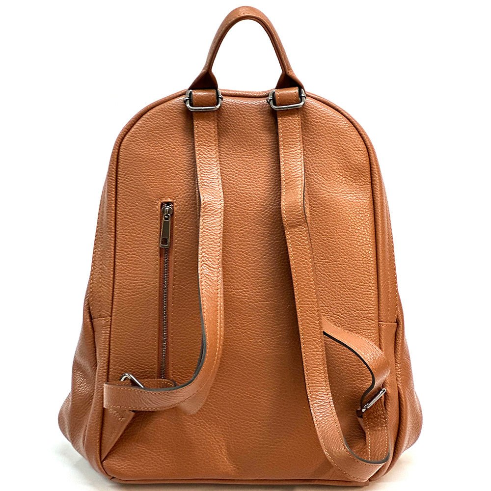 Luce Unisex Leather Backpack - Leather Italiano