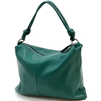 Lunaria Italian Leather Shoulder Bag - Leather Italiano