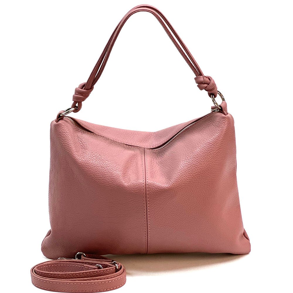 Lunaria Italian Leather Shoulder Bag - Leather Italiano