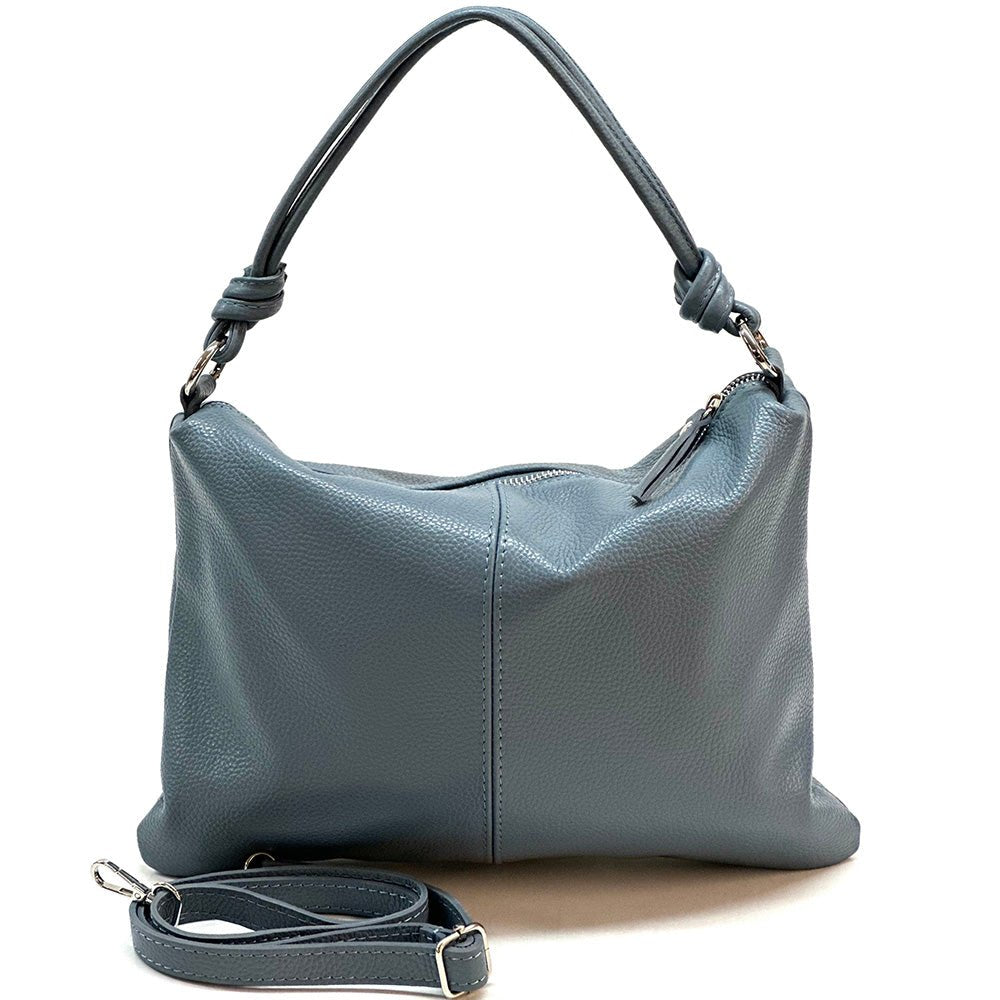 Lunaria Italian Leather Shoulder Bag - Leather Italiano