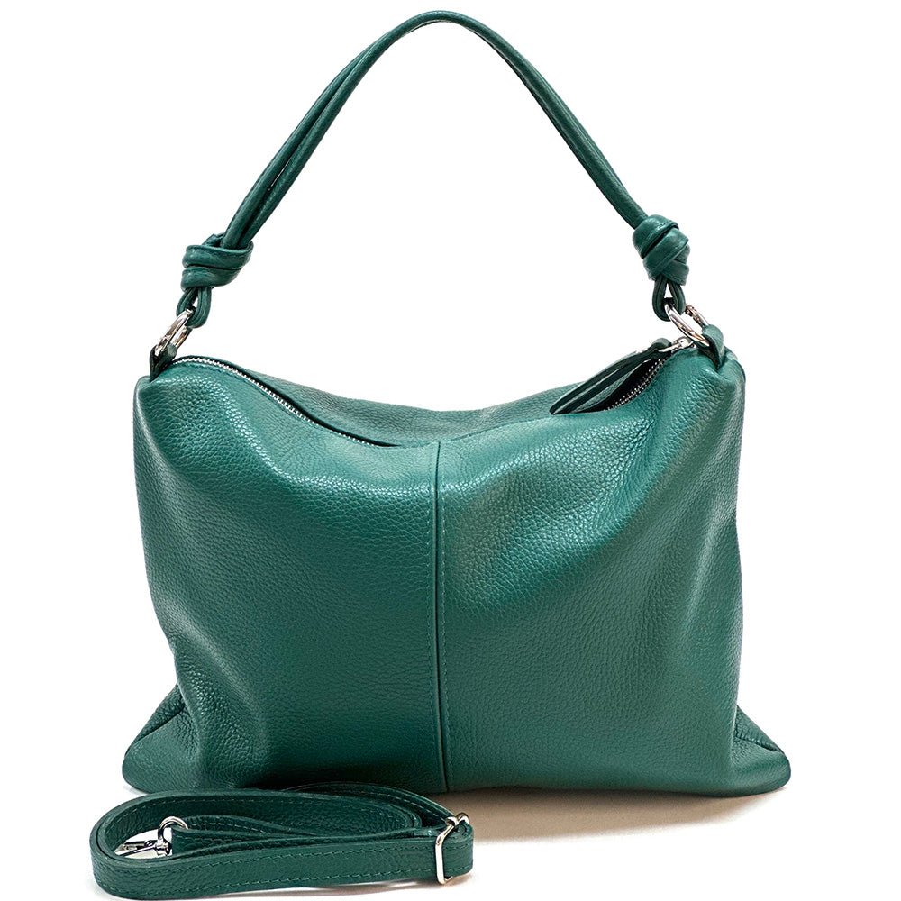 Lunaria Italian Leather Shoulder Bag - Leather Italiano