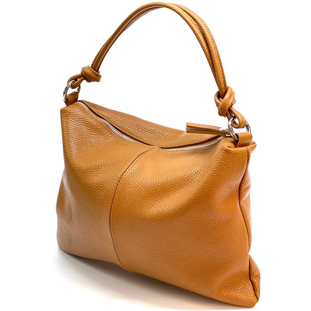 Lunaria Italian Leather Shoulder Bag - Leather Italiano