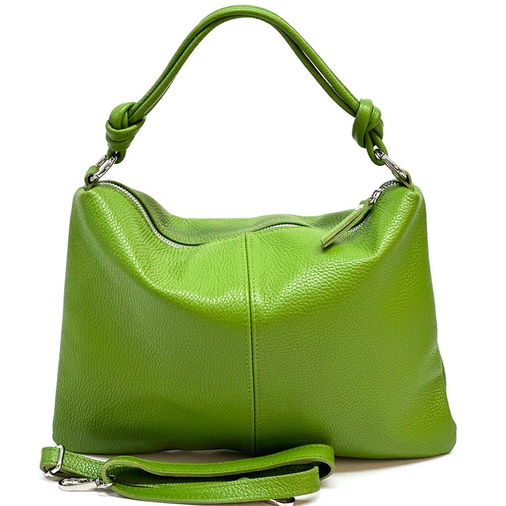 Lunaria Italian Leather Shoulder Bag - Leather Italiano
