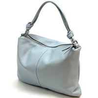 Lunaria Italian Leather Shoulder Bag - Leather Italiano