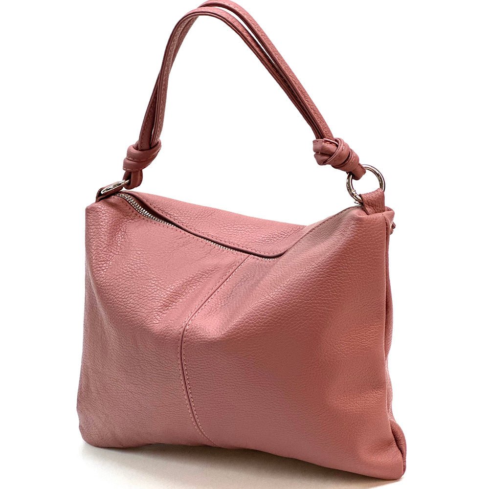 Lunaria Italian Leather Shoulder Bag - Leather Italiano