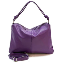 Lunaria Italian Leather Shoulder Bag - Leather Italiano